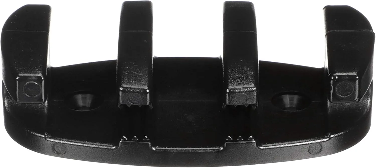 11926-7 Zig-Zag Cleats, 3  Inches Long, Nylon, Black, for Rope Up to 3/8-Inch Diameter, Drilled for 2 Fasteners, Pair