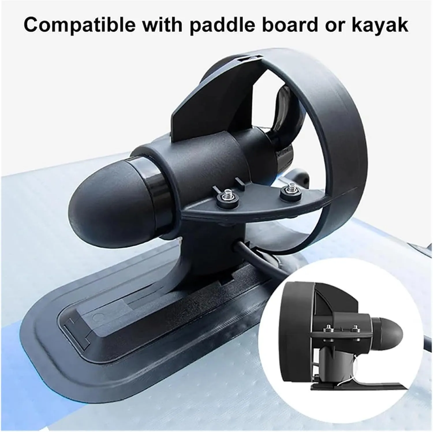 12V Power Fin Electric Brushless Motor for SUP Stand Up Paddle Board Push Surf Kayak Surfboard Propeller with Battery for Inflatable,Paddle Boards,Fishing Boats
