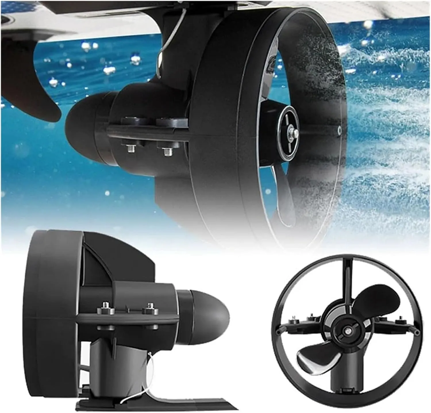 12V Power Fin Electric Brushless Motor for SUP Stand Up Paddle Board Push Surf Kayak Surfboard Propeller with Battery for Inflatable,Paddle Boards,Fishing Boats
