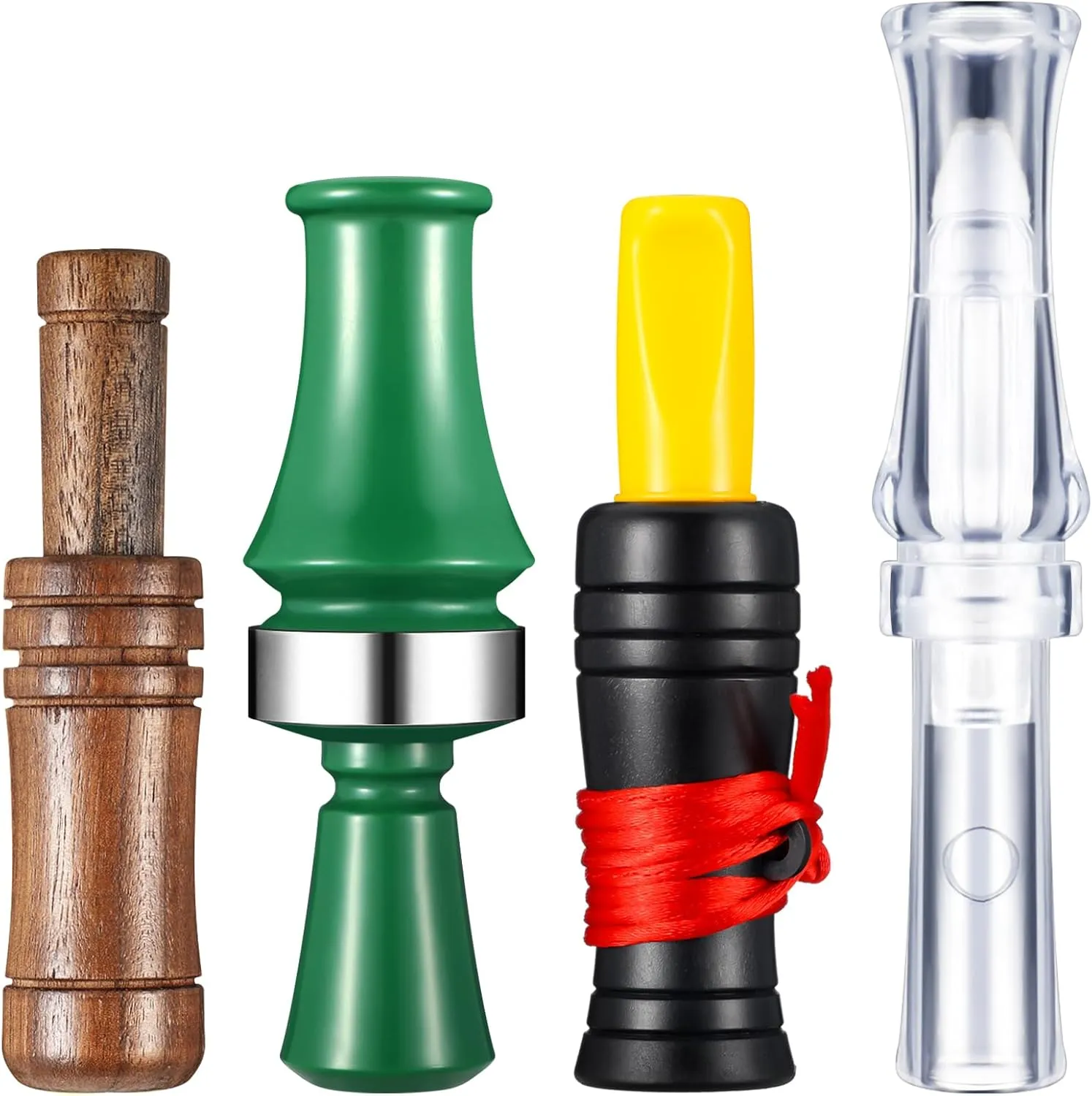 4 Pieces Duck Calls for Hunting Mallard Realistic Sounding Duck Call Decoys Whistle Game Outdoor Voice Loud Sound Call Hunting