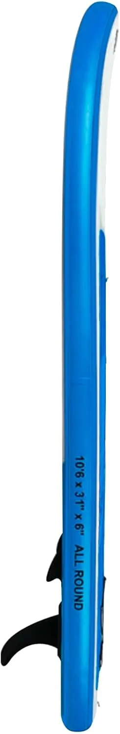 Abahub Inflatable SUP, Wide 10'6" x 31"/34" x 10'6" iSUP, Blue Standup Paddleboard with Adjustable SUP Kayak Paddle, for Yoga, Paddle Board, Kayaking, Surf, Canoe, Fishing