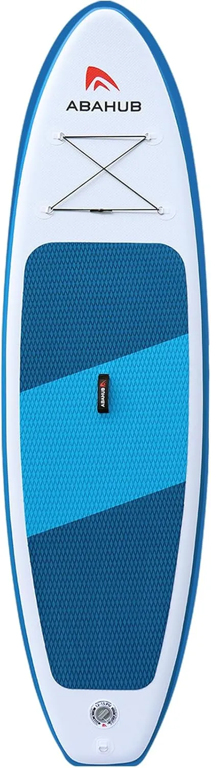 Abahub Inflatable SUP, Wide 10'6" x 31"/34" x 10'6" iSUP, Blue Standup Paddleboard with Adjustable SUP Kayak Paddle, for Yoga, Paddle Board, Kayaking, Surf, Canoe, Fishing