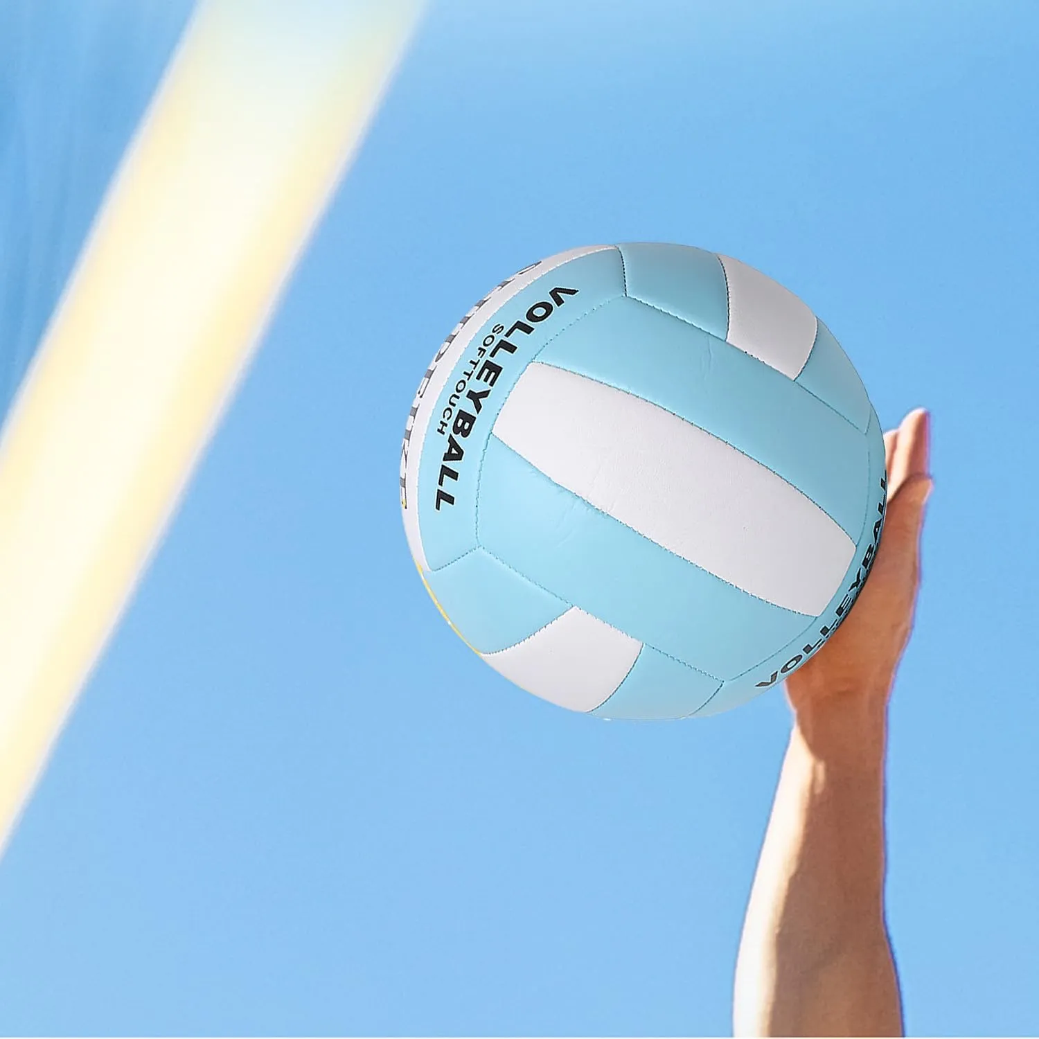ABAJI Volleyball Official Ball Thicker PU Waterproof Anti-Explosion 15  Years Kids Girls Boys Indoor Training Game Outdoor Sand Beach Pool Play Pump Needle