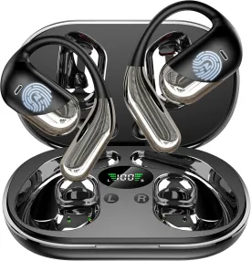 AI Translator Earbuds Real-Time 144 Languages & Accents, 3-in-1 Open Ear Wireless Bluetooth Earbuds with Charging Case, Spanish/English Audfonos Traductores, iOS & Android Compatible