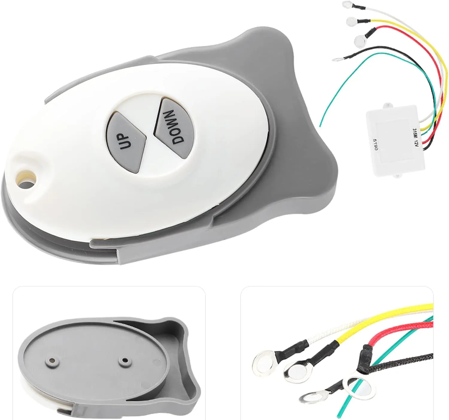Anchor Remote Switch,Boat Sail Trim Controller,12V Anchor Switch Receiver Sail Trim Controller Marine Boat Accessory