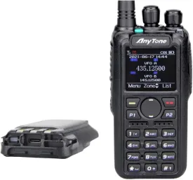 Anytone AT-D878UVII Dual-Band VHF/UHF DMR Handheld - Commercial Model with GPS, APRS TX, and USB Type-C Battery.