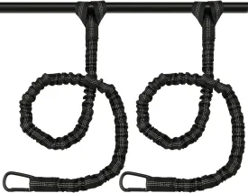Apeso 2 Pack Kayak Paddle Leash, Paddle Board Leash Fishing Lanyard Tool Tether with Carabiner Kayaking Accessories