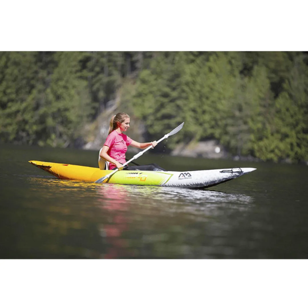 Aqua Marina Inflatable Single Person Kayak HM-KO with Super Accessory Pack