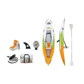 Aqua Marina Inflatable Single Person Kayak HM-KO with Super Accessory Pack