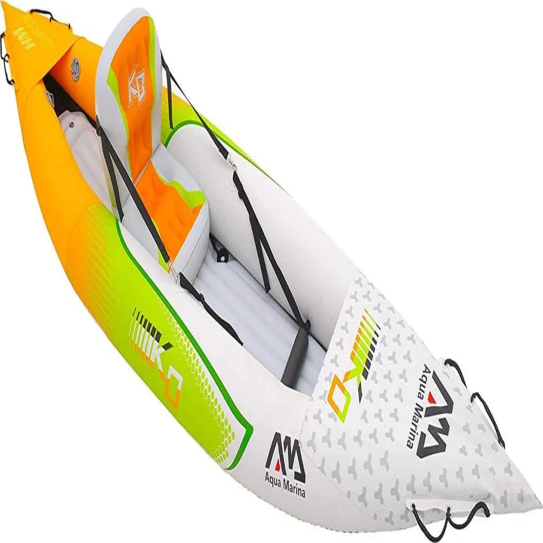 Aqua Marina Inflatable Single Person Kayak HM-KO with Super Accessory Pack