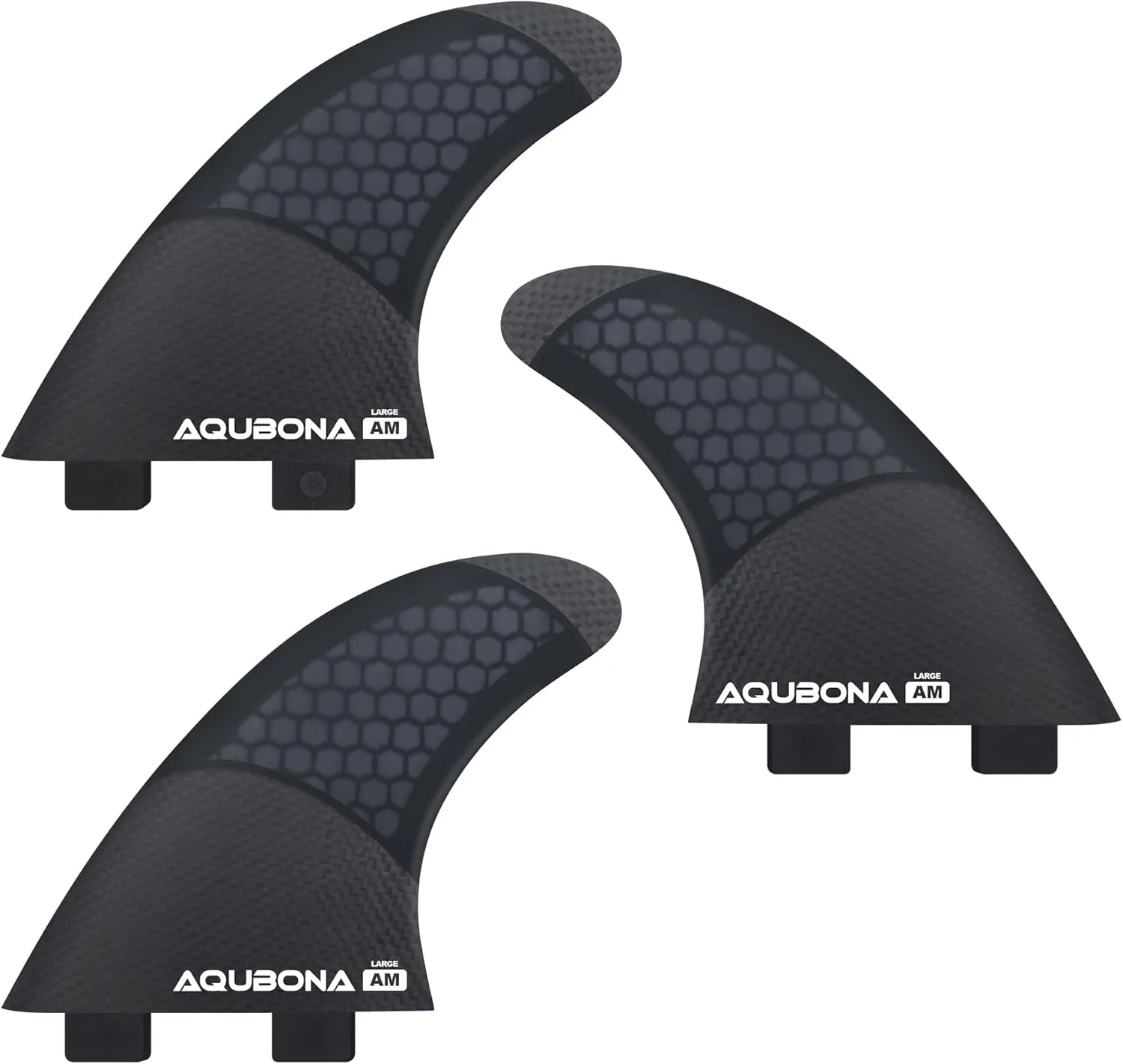 AQUBONA Surfboard Fins Single Dual Tab FinG3/G5/G6/G7 Half Carbon Honeycomb Surfboard fin Tri Fin Thruster Set