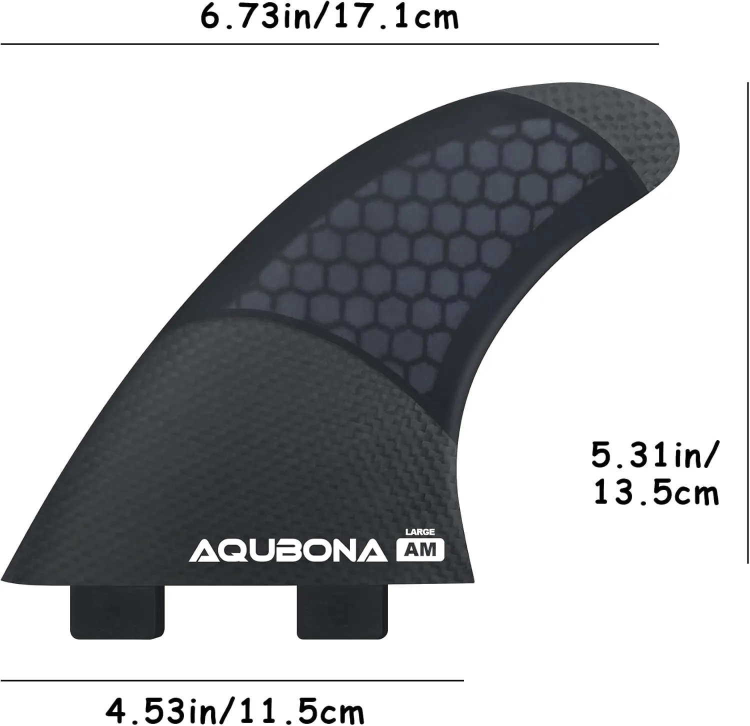 AQUBONA Surfboard Fins Single Dual Tab FinG3/G5/G6/G7 Half Carbon Honeycomb Surfboard fin Tri Fin Thruster Set