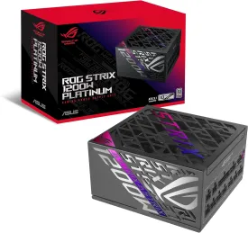 ASUS ROG Strix 1200W Platinum (Fully Modular Power Supply, 80 Plus Platinum Certified, ATX 3.1, GaN MOSFET, GPU-First Intelligent Voltage Stabilizer, 10-Year Warranty)