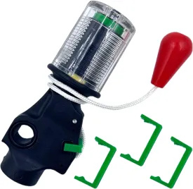 Automatic Inflator Device with 3 PCS Safety Clasps for Inflatable Life Jacket, Suitable for Cartridge Cylinder with 1/2 Inch Thread Life Vest Life Saving Belt