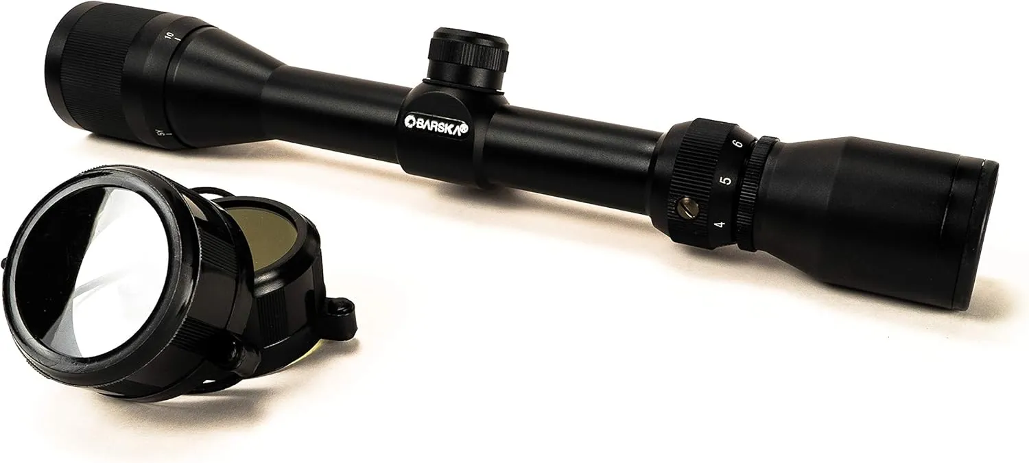 Barska Mil-Dot Reticle Reverse Recoil Airgun Scope with Adjustable Objective