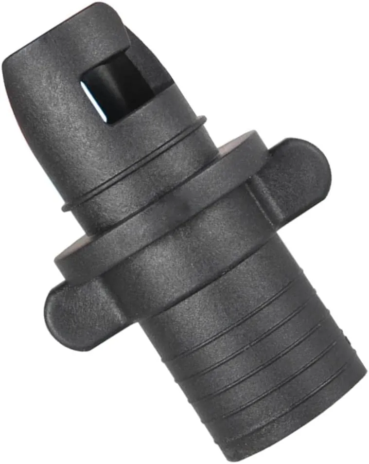 Black Marine Kayak Valve Adapter Inflatable Boat Pump Hose Connector | Weight Design for Surfboards, Canoes, and Rafts| Water- and Portable