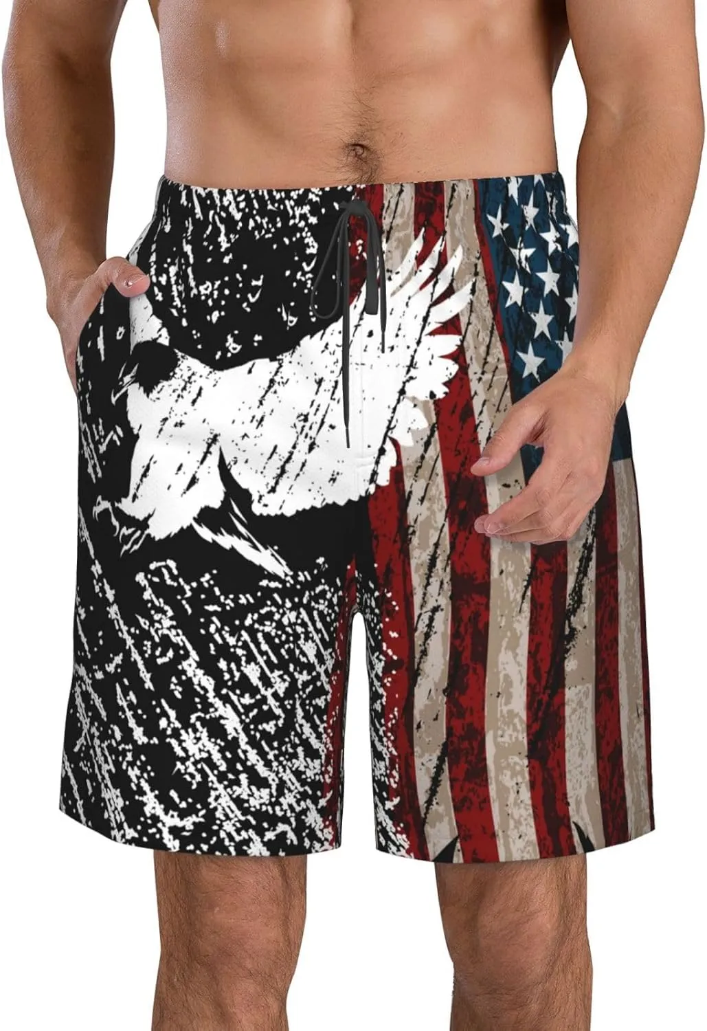 Board Shorts Mens Swim Trunks Swimwear Quick Dry Beach Swimsuits