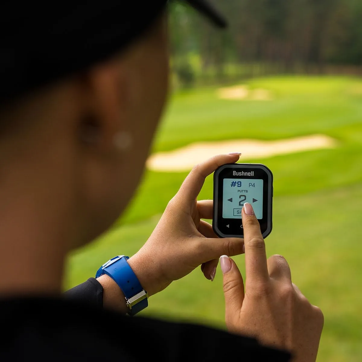 Bushnell Phantom 3 (Blue) Slope Golf GPS Handheld Bundle - Touchscreen, Auto Course & Hole Recognition, Auto-Prompt Score Entry with PlayBetter Portable Charger, Belt Clip & Carabiner