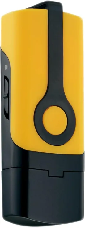Canmore GT-730FL-S USB GPS Tracker Stick Data Logger, Built-in Rechargeable Battery, WAAS, A-GPS, 256,000 Waypoints, 65 Channels, Windows XP/Vista / 8 Compatible, Yellow
