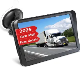 Car GPS Navigation Truck RV, GPS Navigator with 9 inch, 2025 Maps (Free Lifetime Updates), Truck GPS Commercial Drivers, Semi Trucker GPS Navigation System, Custom Truck Routing