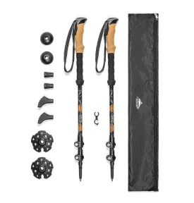 Cascade Mountain Tech - Aluminum Quick Lock Trekking Poles (Cork Grip)