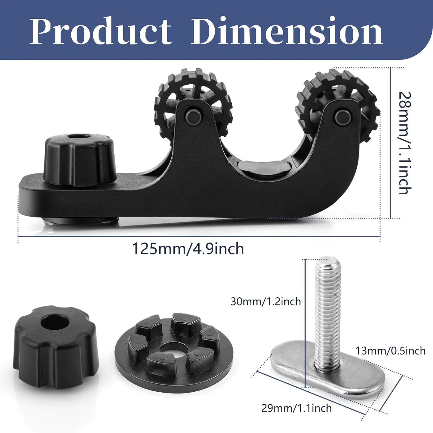 CHANGE MOORE Kayak Paddle Holder Kayak Accessories: Track Mount Accessories for Holding Standard Paddler Kyak Oar Holder for Fishing Kayaking Kayak Rail Accseeories