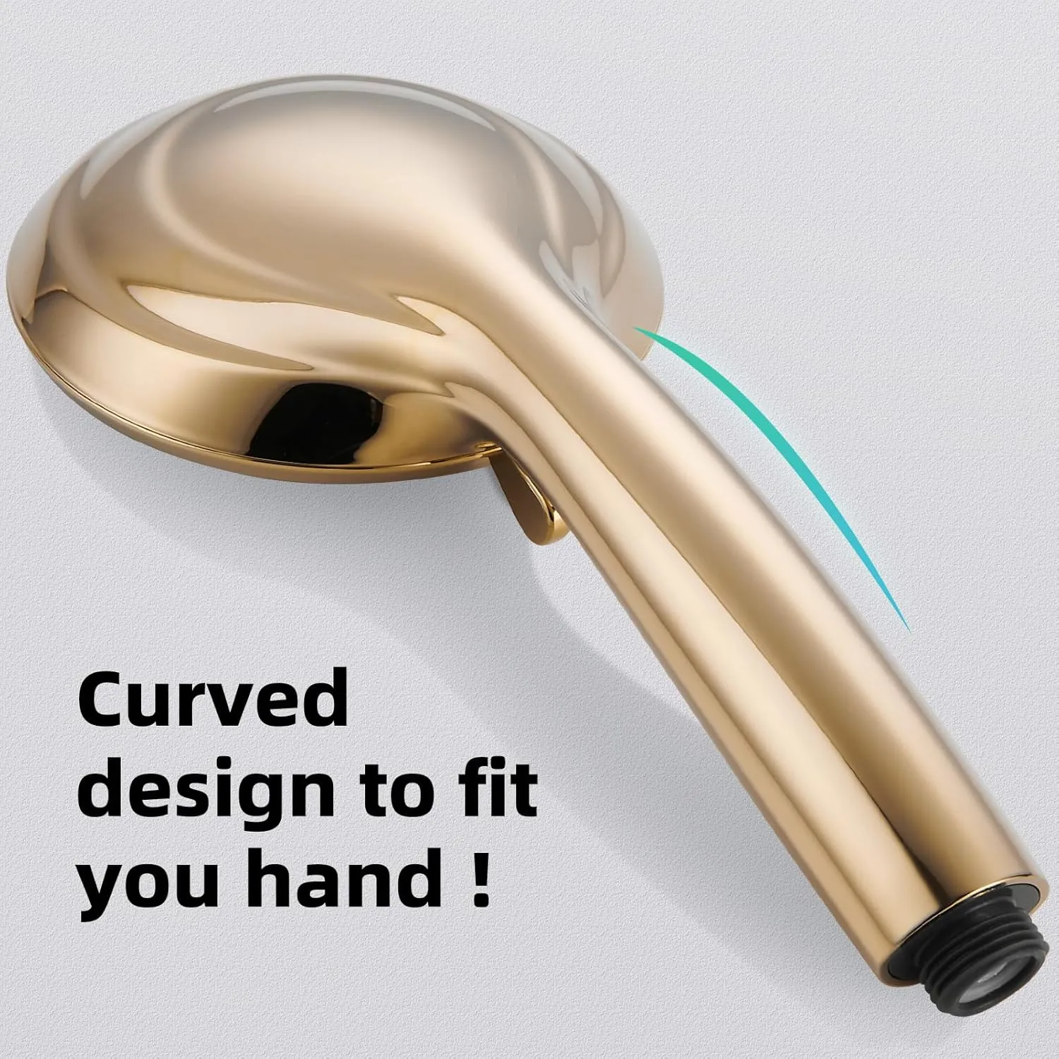 Cobbe 8 Functions Shower Head with handheld, High Pressure Shower Head Set with Hose Adjustable Bracket Rubber Washers (Gold)