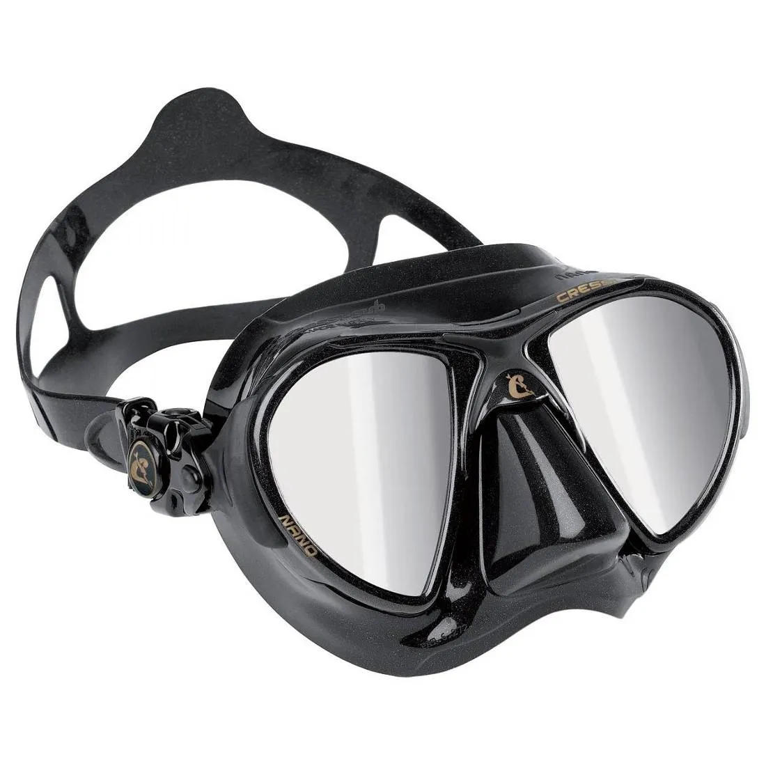 Cressi Nano Black HD Mirrored Lenses Dive Mask
