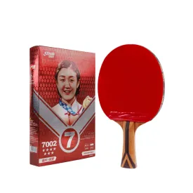DHS H7002 Shakehand (FL) Racket Set