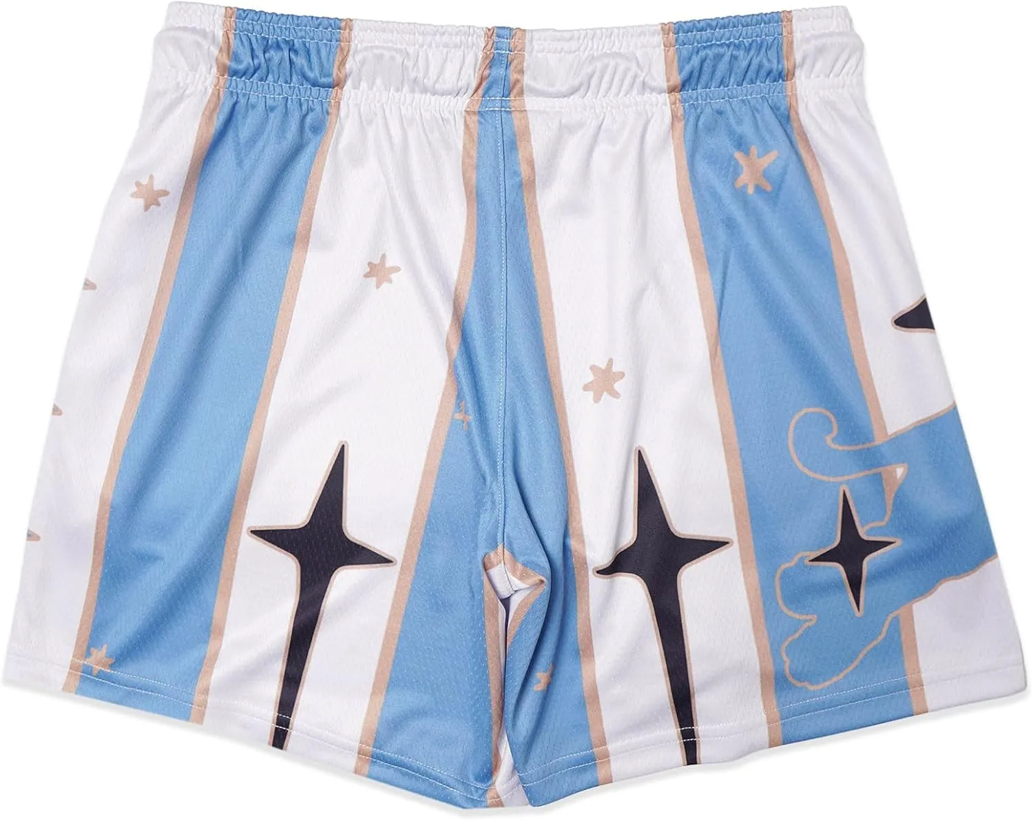 DIOTSR Mens Retro Casual Graphic Shorts Elastic Waistband Streetwear Athletic Basketball Running Active Shorts