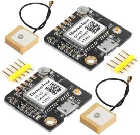 Doudou 2pcs GT-U7 GPS Module, High Sensitivity, Low Power Consumption, Compatible with NEO-6M, STM32, Suitable for Vehicles