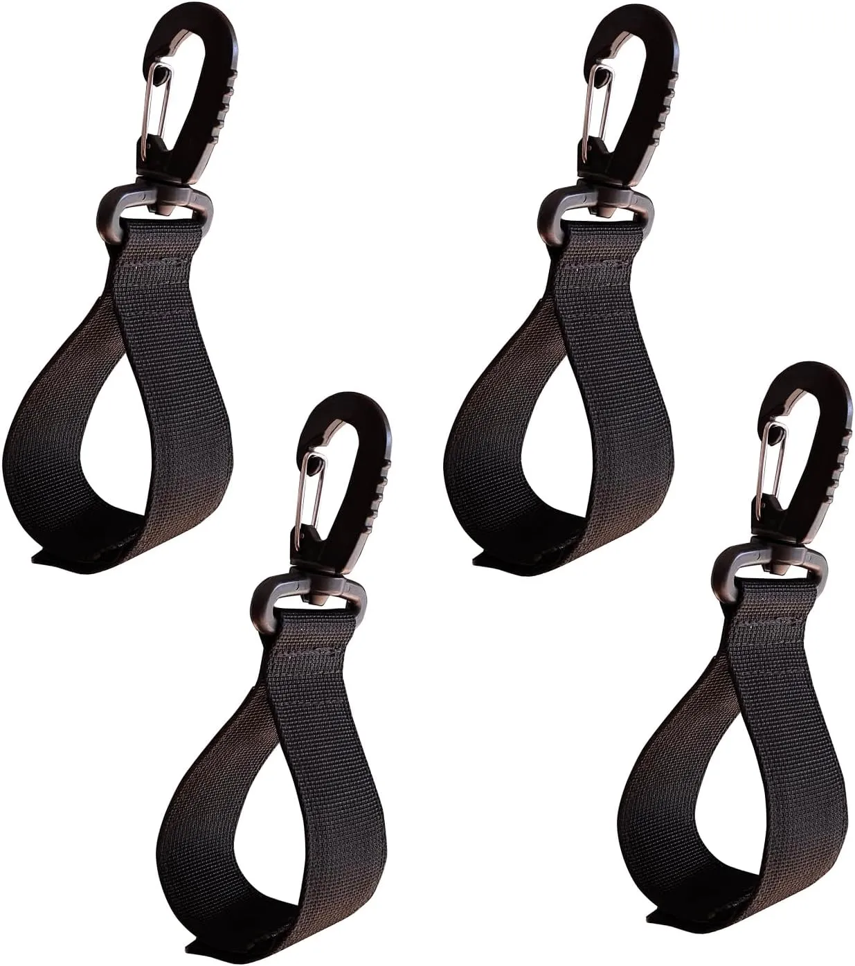 Endysis Kayak Paddle Holder  Set of 4 Durable Nylon and Velcro Paddle Storage with 360 Rotating Hook Kayak Accessory for Outdoor Adventures, Travel & Home Use (No D-ring Included)
