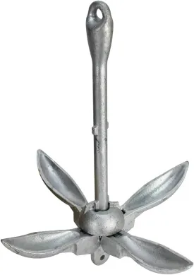 Extreme Max 3006.6666 BoatTector Galvanized Folding/Grapnel Anchor - 9 lbs.