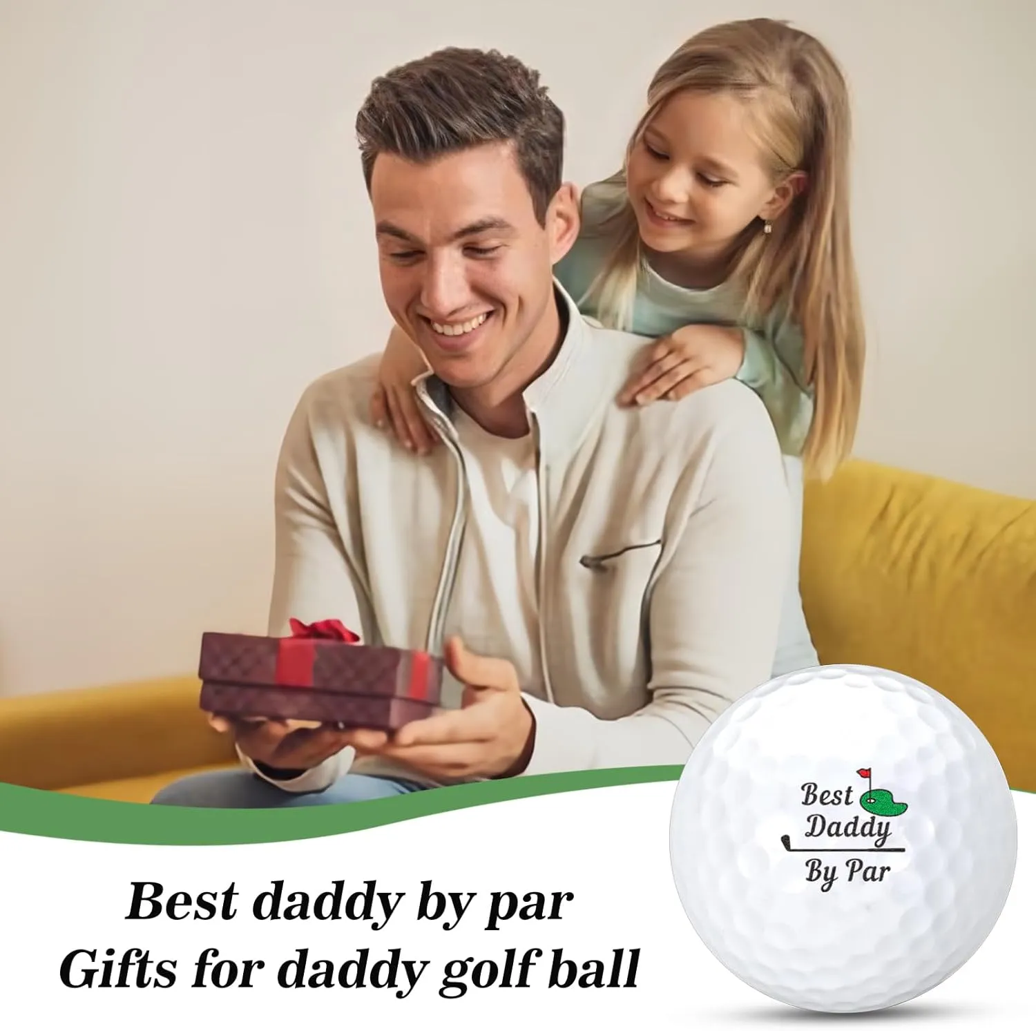 Fathers Day Golf Gifts for Dad Papa,Grandpa,Son Funny Birthday Present, Golf Decorasions Stocking Stuffers from Daughter Sons