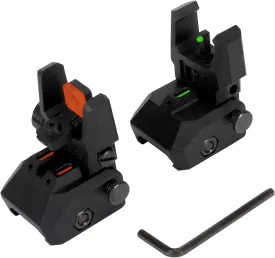 Fiber Optic Sights,with Green and Red Full Fiber Optics Dots Polymer Fiber Optics Sights Front and Rear Backup Sights
