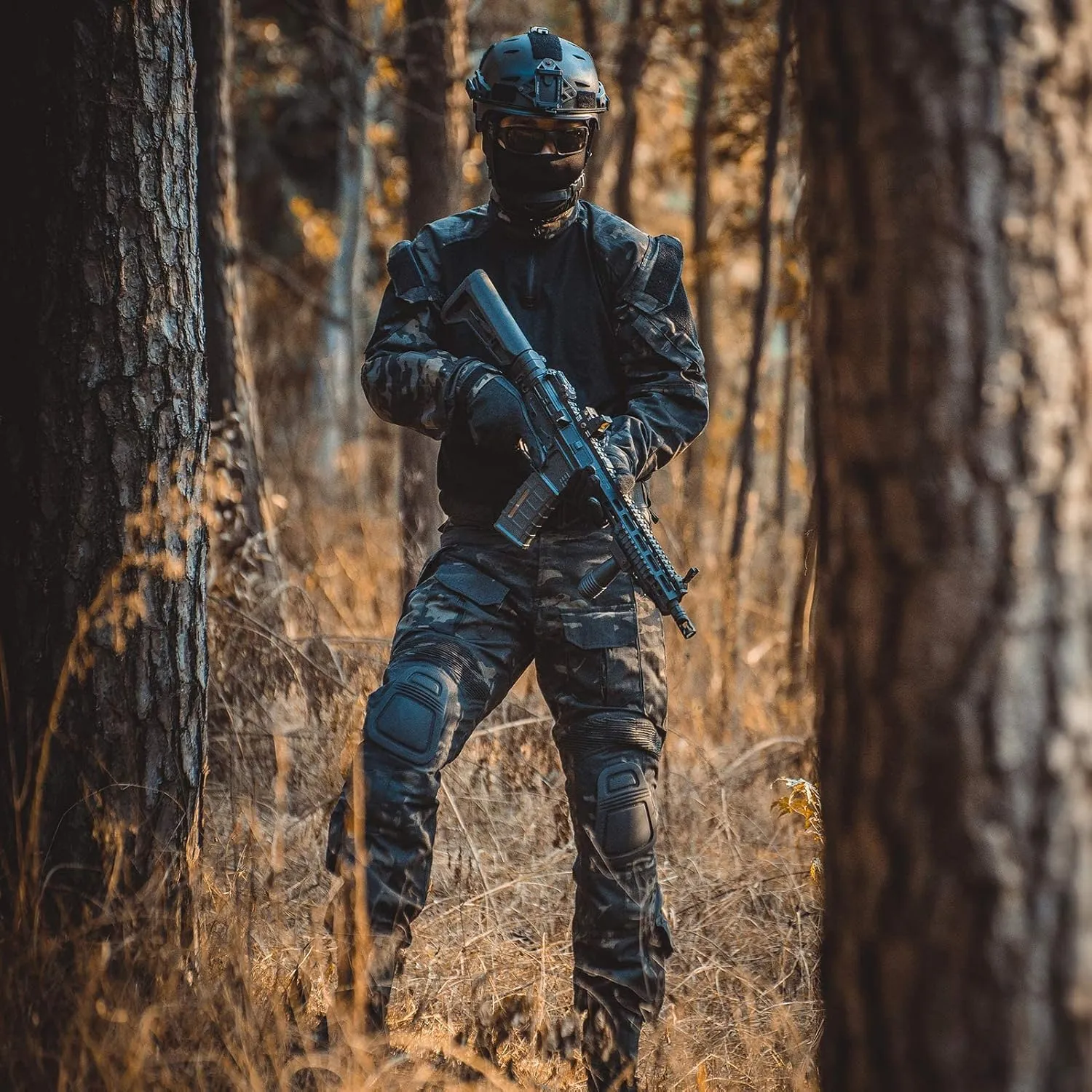 G3 Combat Suit Military Apparel Set Tactical Camouflage Clothing Hunting Uniform Paintball Gear with Knee Pads for Men