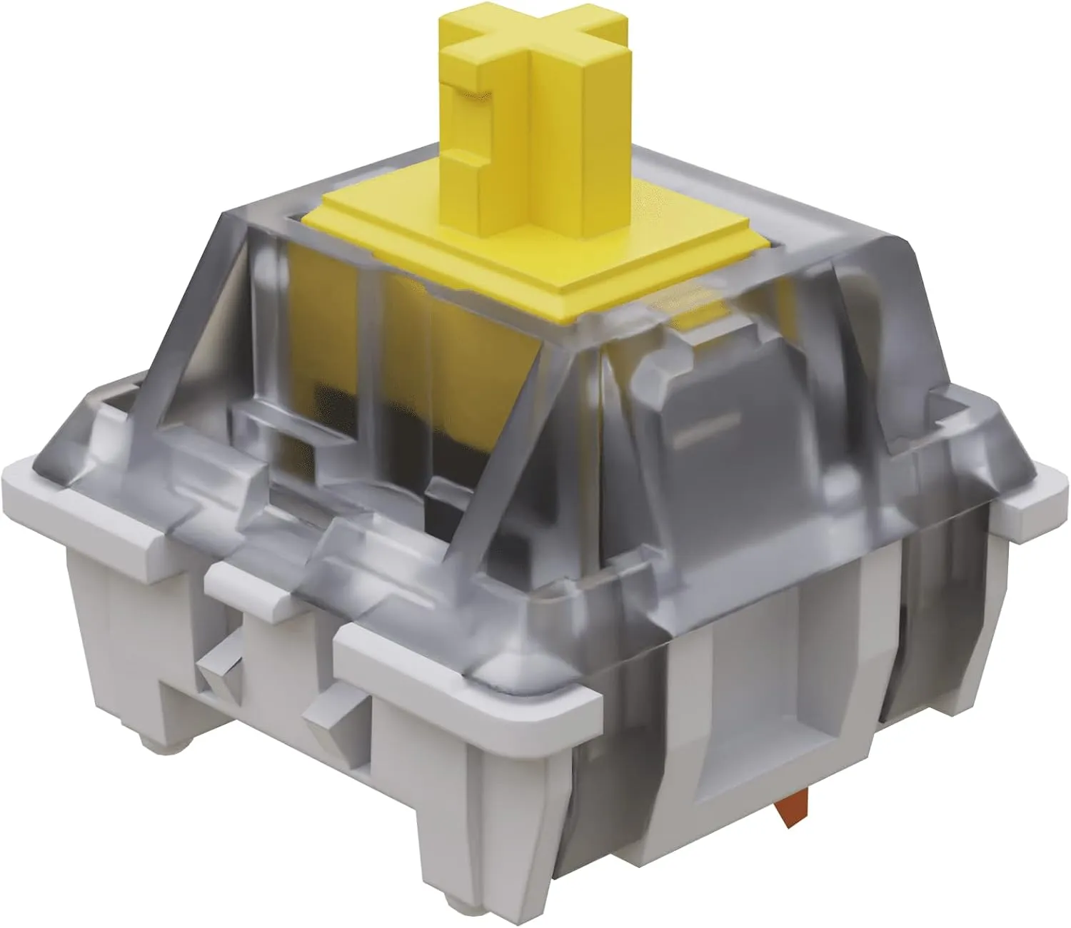 Gateron KS-9 Mechanical Switches for MX Mechanical Gaming Keyboard | 50g Force | Linear | Plate Mounted | SMD 3 Pin RGB Switches for Backlit Keyboard | (90 PCS, Yellow)