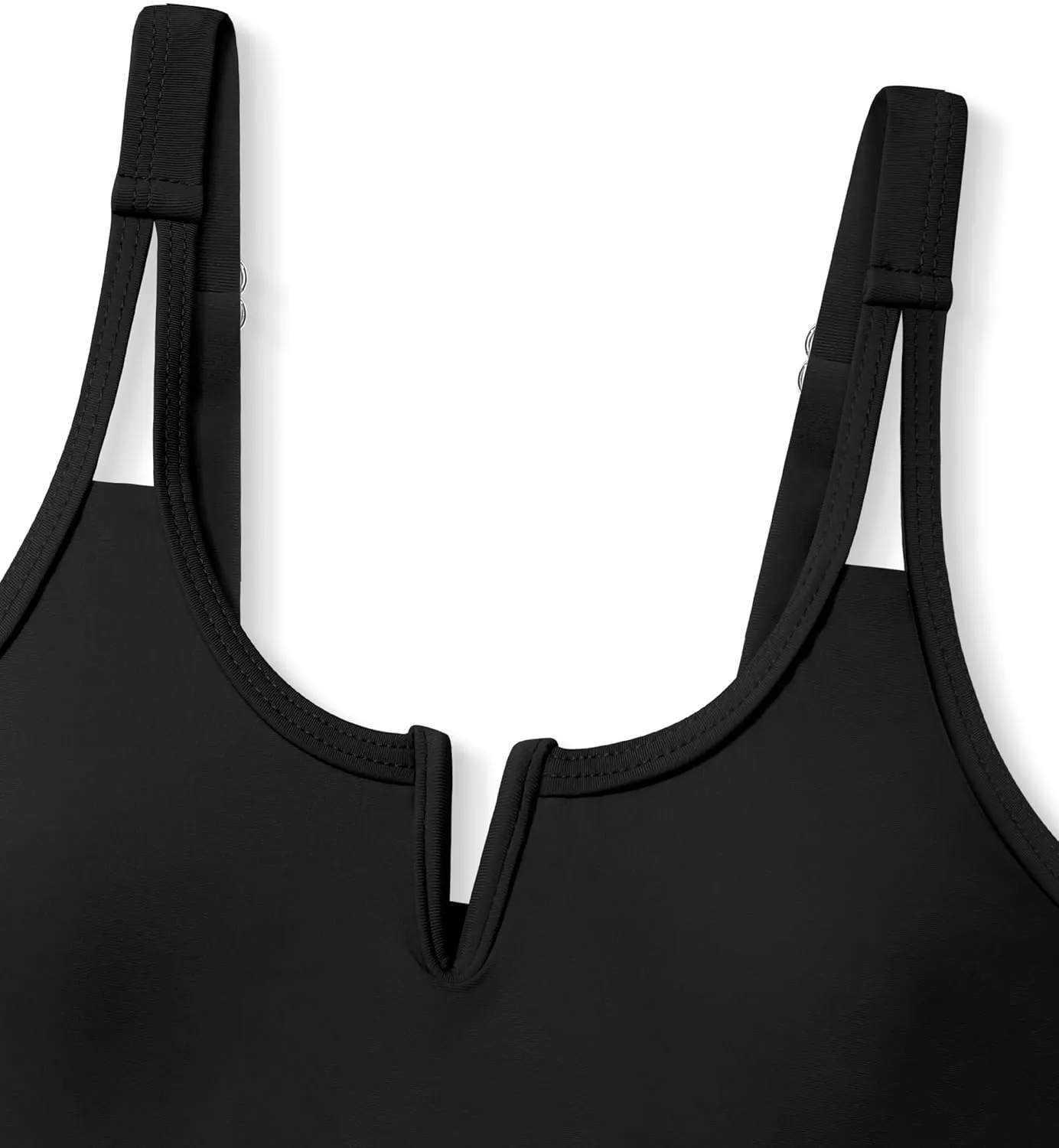 Girls Swimsuit High Waisted Bathing Suit for Girls V-Neck Cutout Two Piece Swimwear Color Block Welt Bikini Set 9-16y