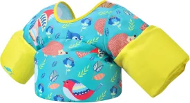 Gogokids Kids Swim Vest, Toddler Floaties for 30-50 lbs/2-6 Years Old Girls and Boys, Swimming Arm Band, Pool Floats Jacket with Water Wings and Shoulder Strap