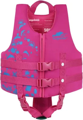 Gogokids Toddler Swim Vest, Kids Floaties  Boys & Girls Buoyancy Jacket, Swimming Aid for Pool & Beach, Fits 2-8 Years / 22-60 lbs