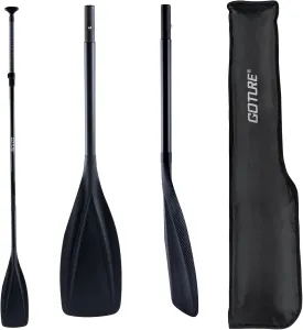 Goture Carbon Fiber Paddles Lightweight, SUP Paddles, Adjustable Carbon Shaft 3-Piece, 65.5 - 81.9' Stand-up Paddle Oars for Paddleboards with Carrying Bag
