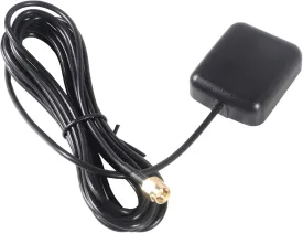 GPS Navigation Antenna with SMA Male Connector Vehicle Waterproof Active GPS Antenna for Car Stereo Head Unit GPS Navigation System Module Truck Marine Boat GPS Tracker