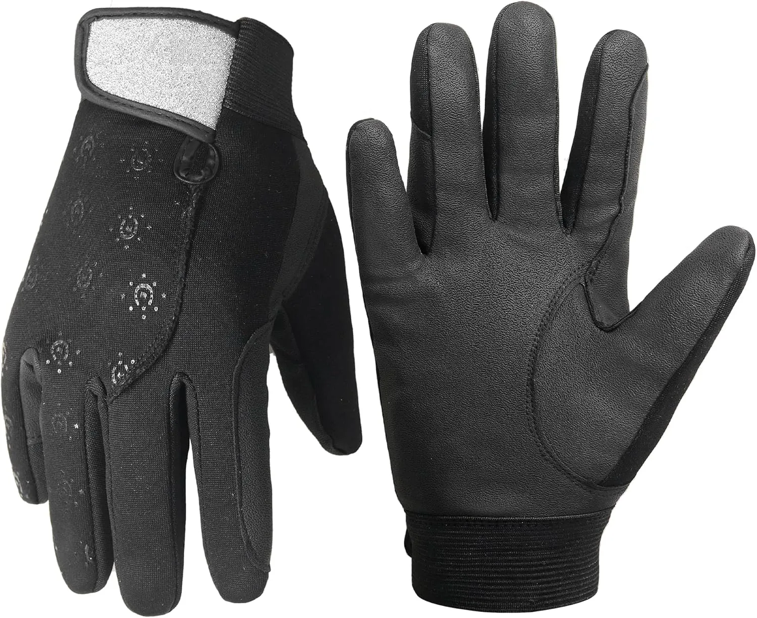 HANDALNDY Horse Riding Gloves, Equestrian Gloves Adult Kids for Girls Boys, Durable Comfortable Grip