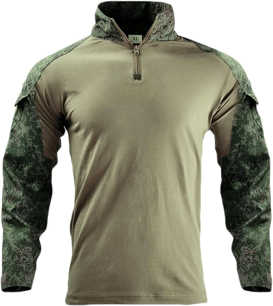 HARGLESMAN Men's Tactical Military Suits Long Sleeve Fitting Amry Uniforms Combat Shirt and Pants with Knee Pads