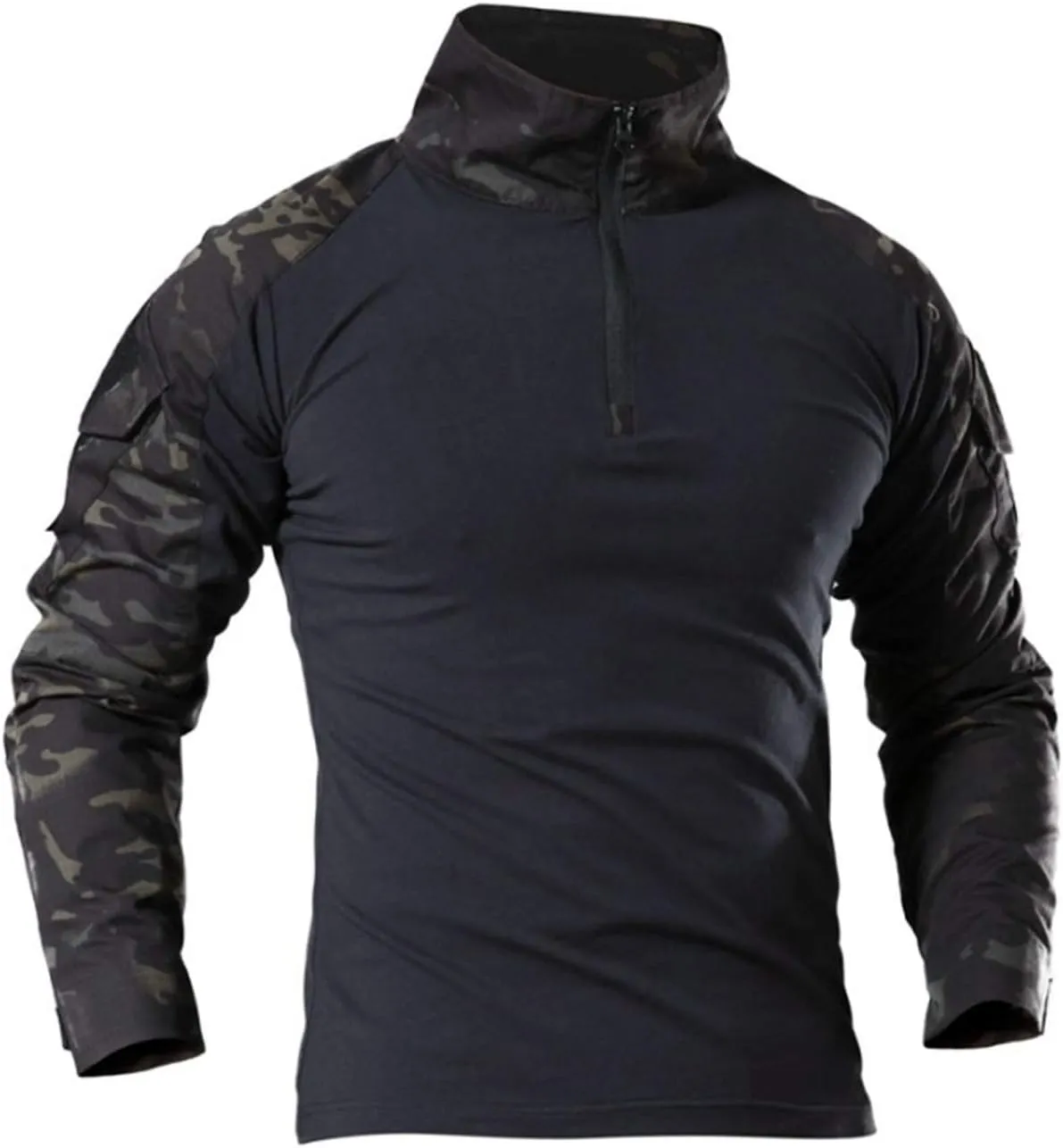HARGLESMAN Men's Tactical Military Suits Long Sleeve Fitting Amry Uniforms Combat Shirt and Pants with Knee Pads