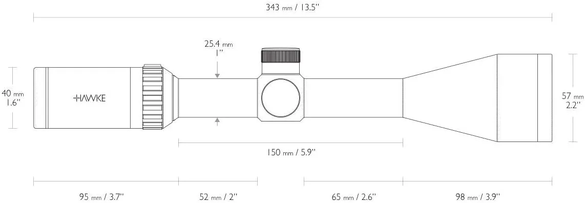 Hawke Airmax Airgun Scope 1"