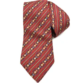 Hermes Silk Necktie 941 IA Rare Vintage Tennis Rackets