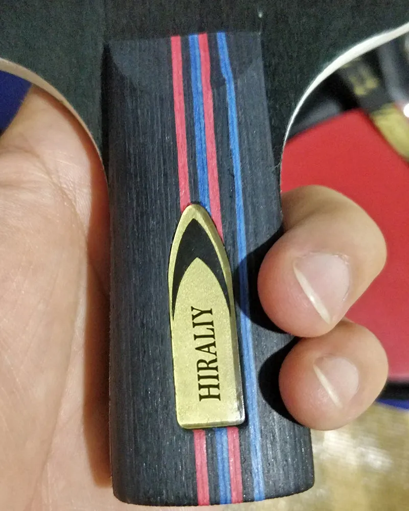 HIRALIY table tennis racket, professional racket-table tennis racket with suitcase-ITTF approved rubber for competition-best table tennis racket