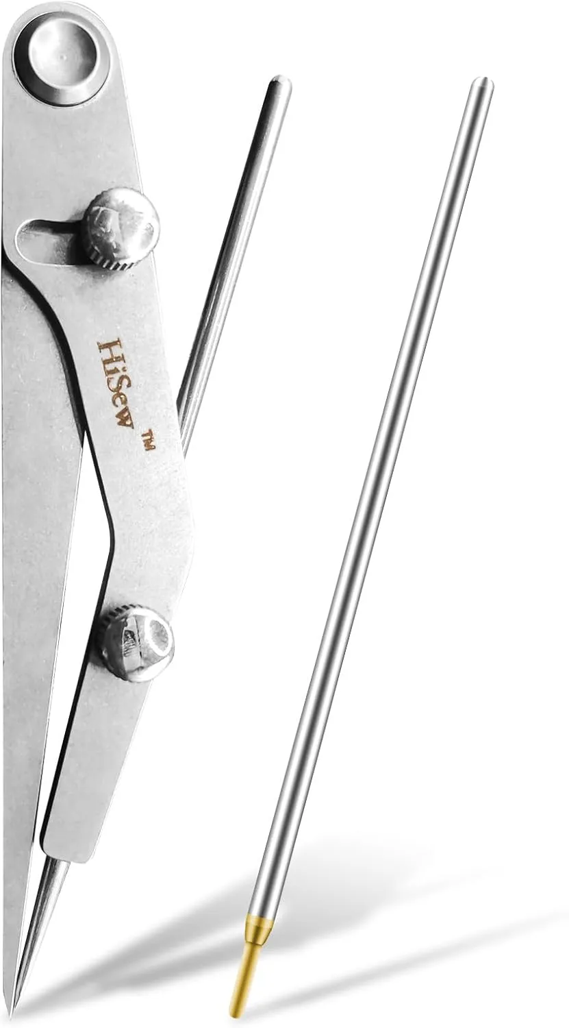 Hisew- Wing Divider for Leather,Professional Leather-Working Edge Marking Tools, Leather-Craft and Supplies