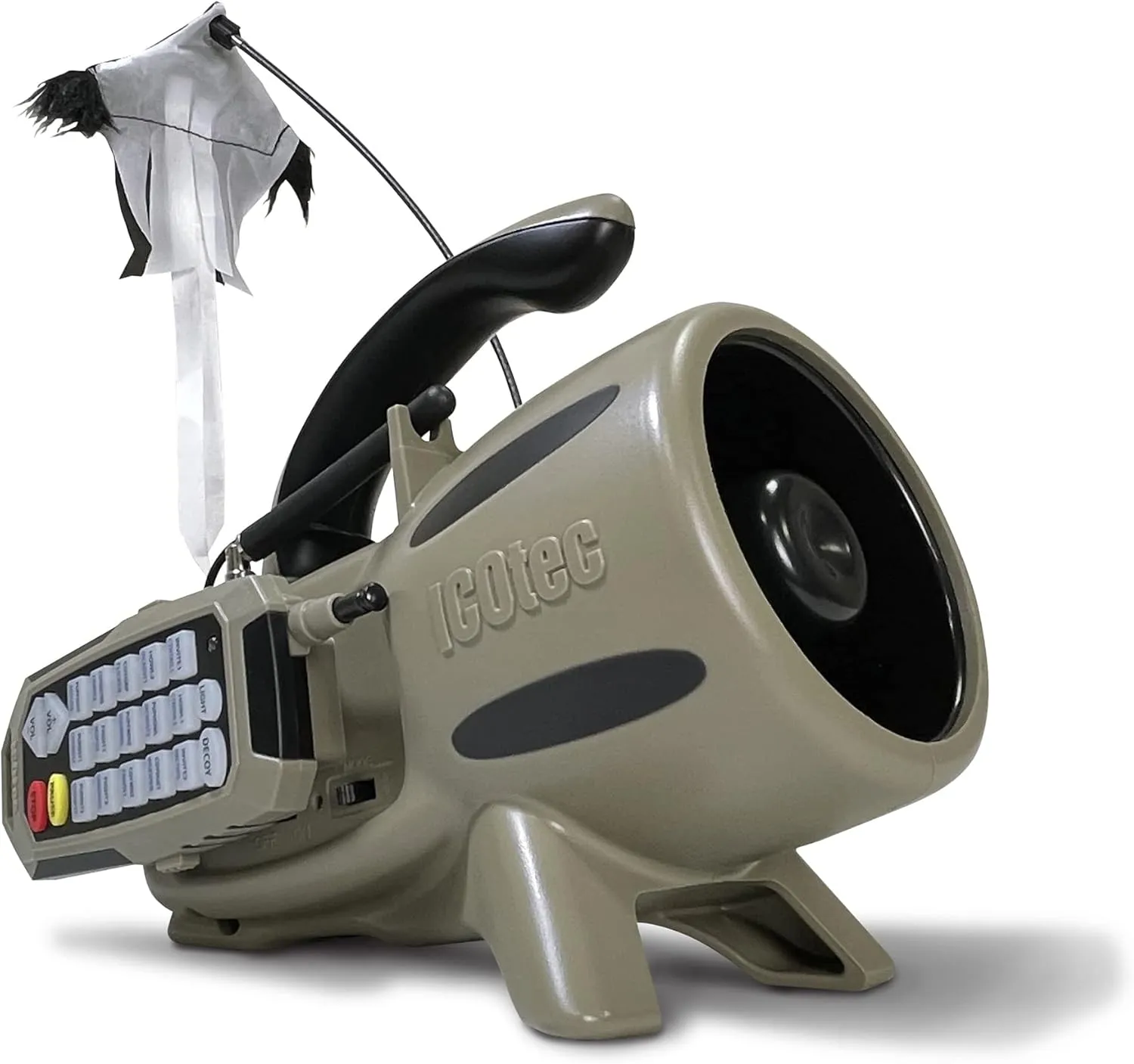 Icotec 320  Predator Call/Decoy Combo - Perfect for Coyote, Fox, and Raccoon Hunting - 300 Yard Remote Range